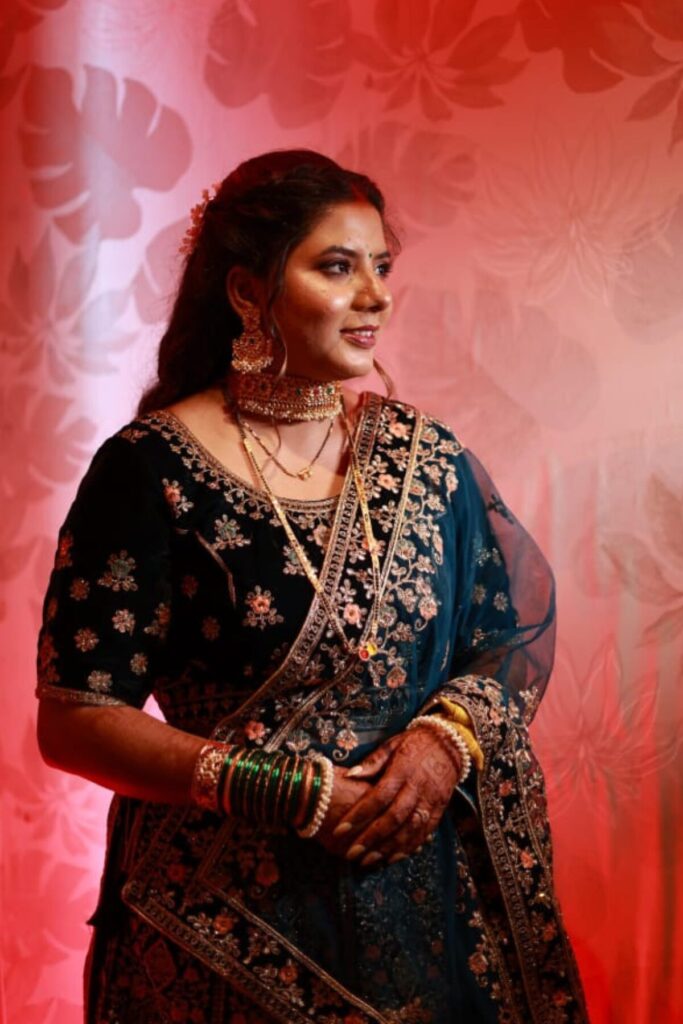Regal Blue Enigma Lehenga On Rent