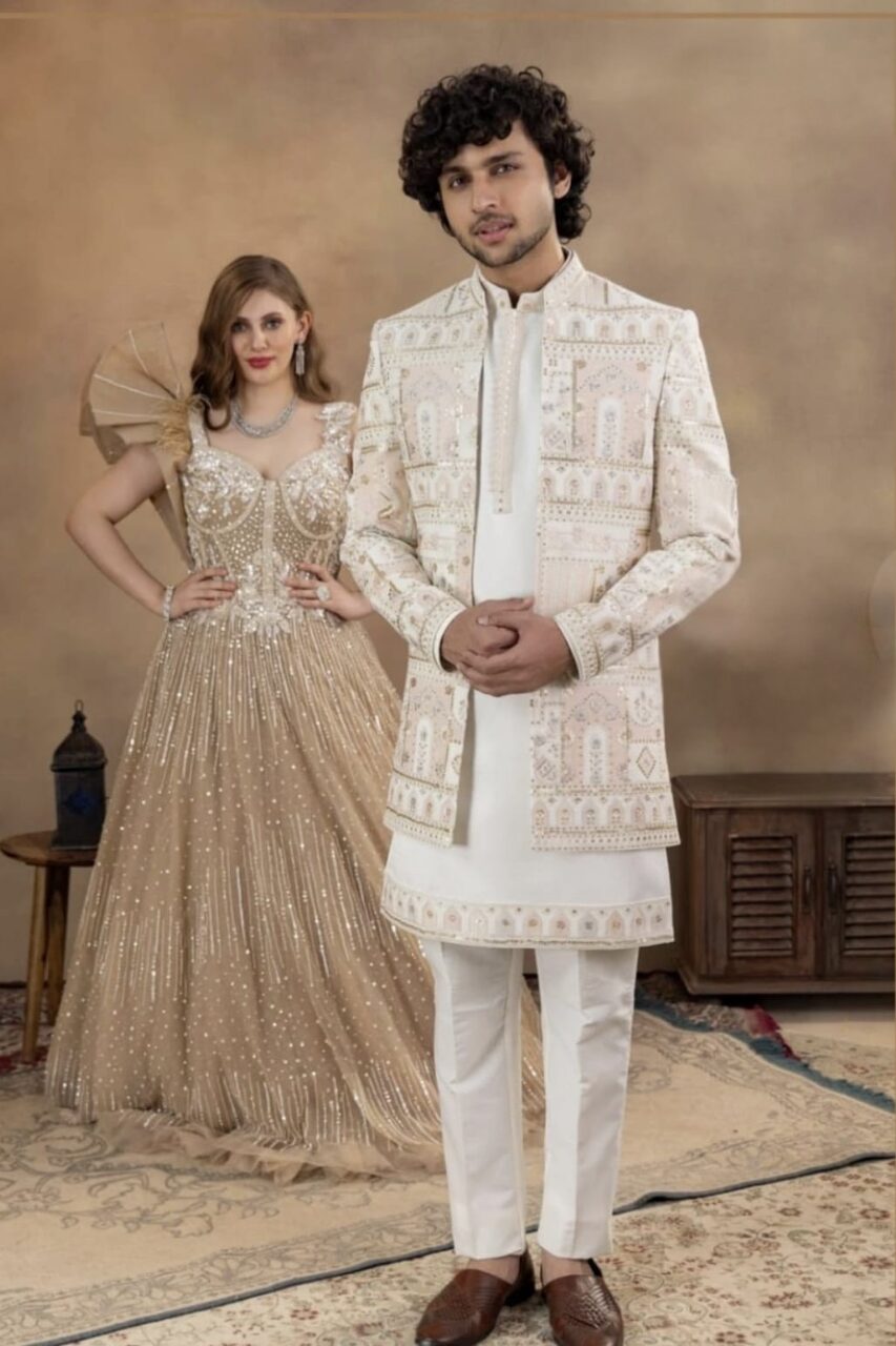 Ivory Regal Indo-Western Ivory Regal Indo-Western