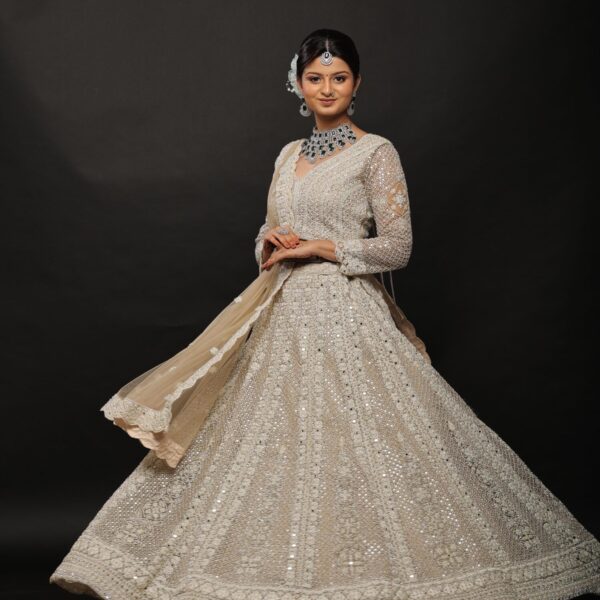 Lilac Embellished Lehenga