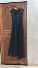 Midnight Elegance Black Party Wear Gown
