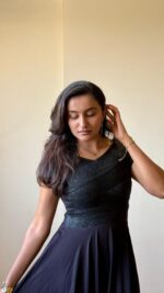 Midnight Elegance Black Party Wear Gowns
