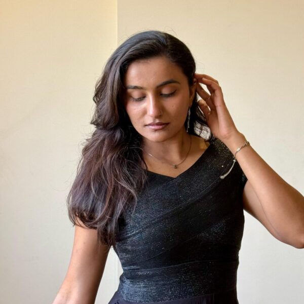Midnight Elegance Black Party Wear Gowns