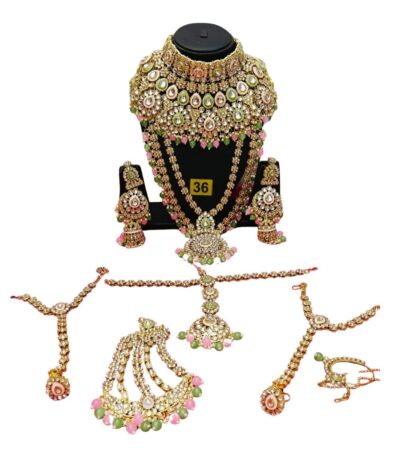 Royal Kundan & Pastel Beads Bridal Jewelry Set