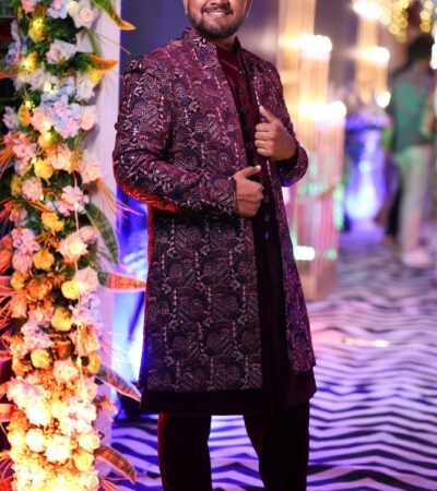 Royal Maroon Indo-Western